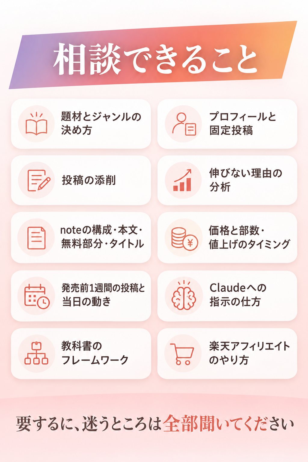 相談できること